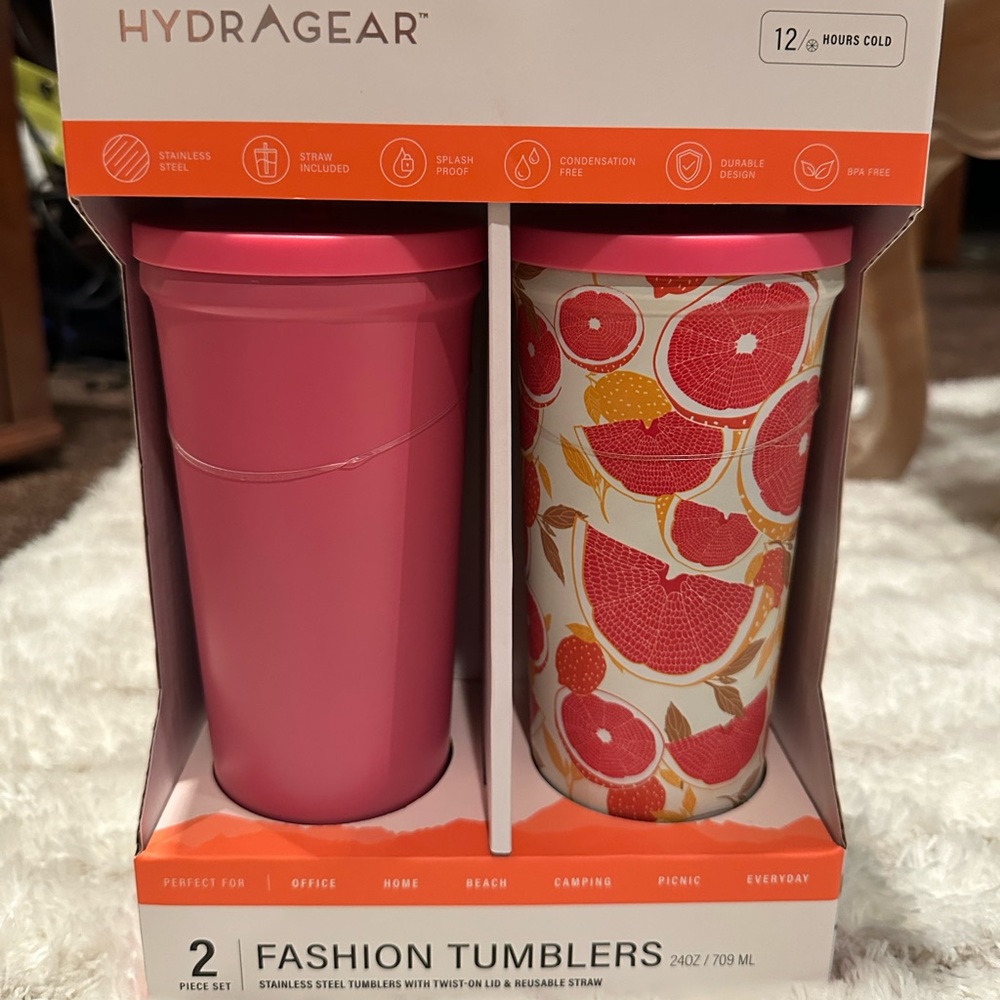 Hydra Gear Set of 2 fashion Tumblers  24oz
